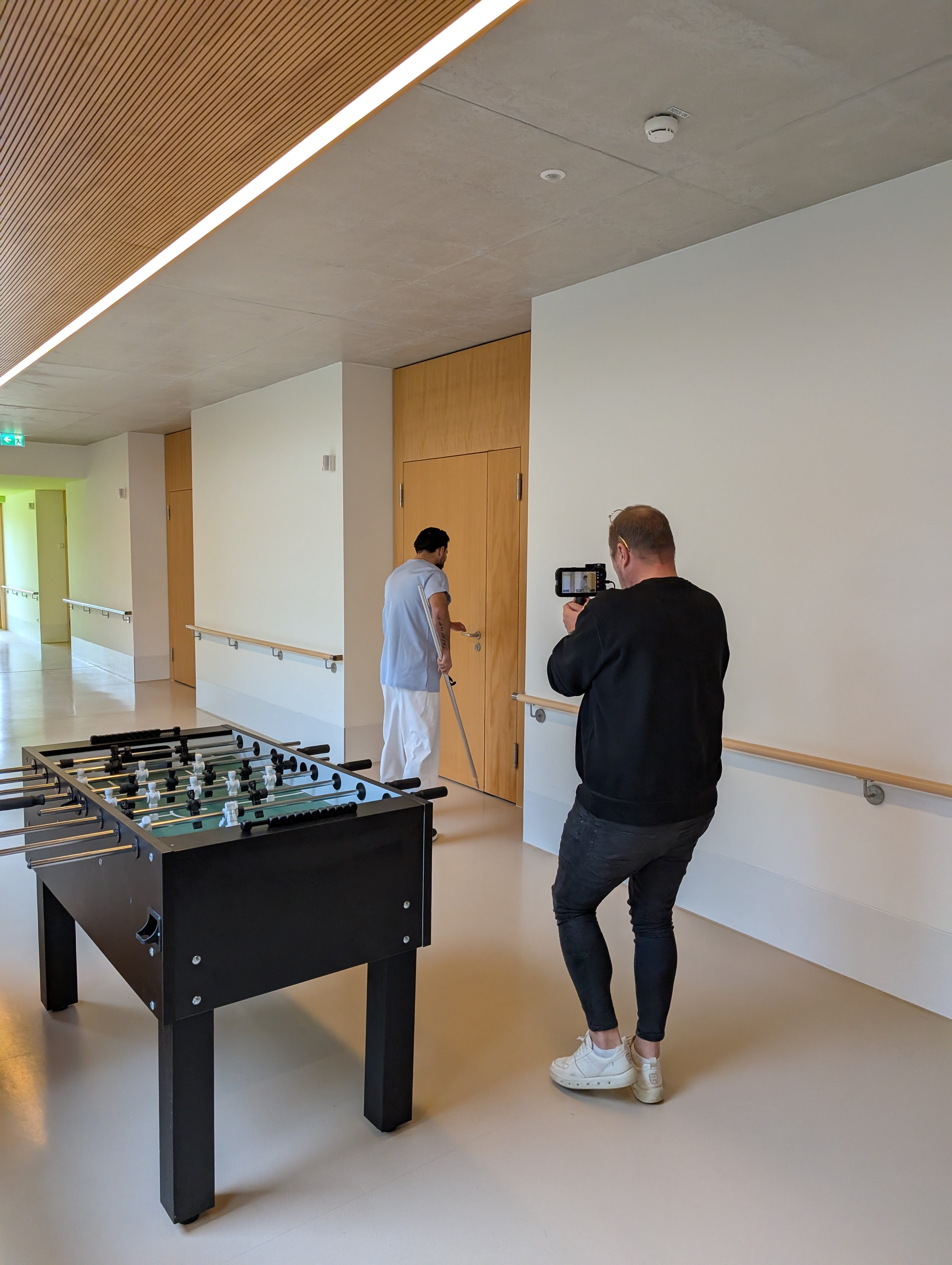 Videodreh für das Projekt